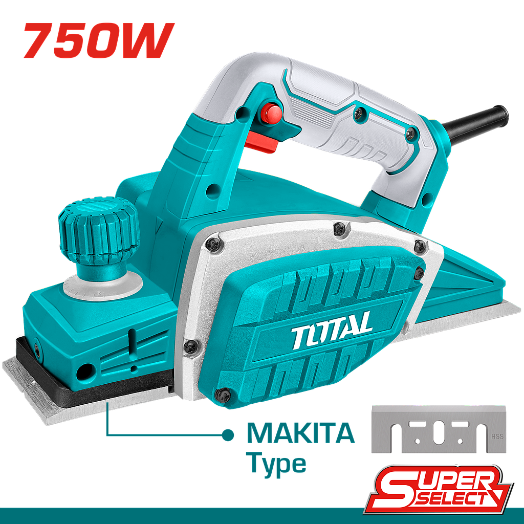 TOTAL - TL7508226 - Rabot électrique - 750W